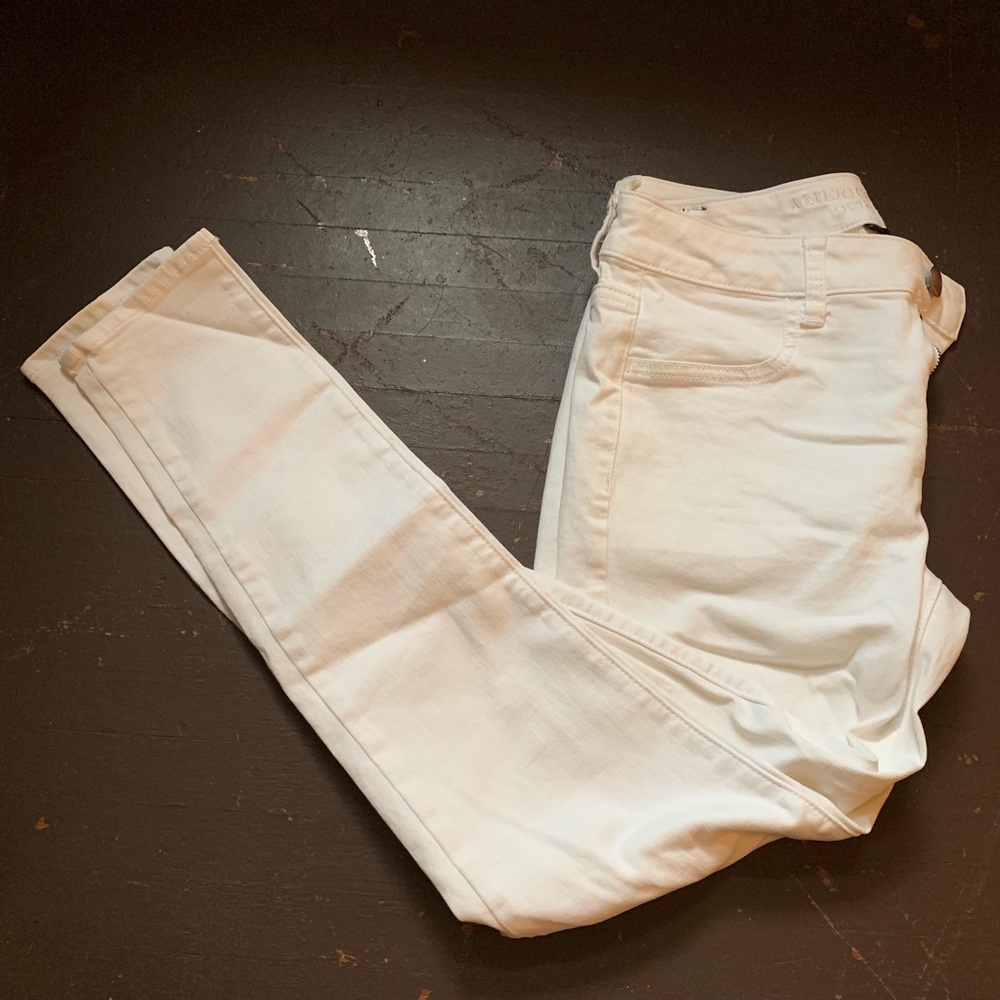 White Super Super Stretch Jeggings - AE - 10 (US)